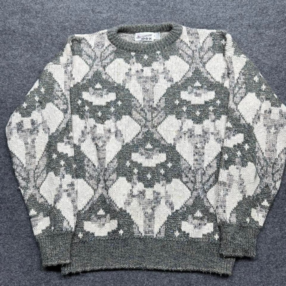 3327 Vintage Directions USA‎ Knitted Sweater Size Medium